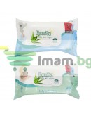 Мокри кърпи 120 бр с капак Bonita Baby Aloe Vera 16бр кашон